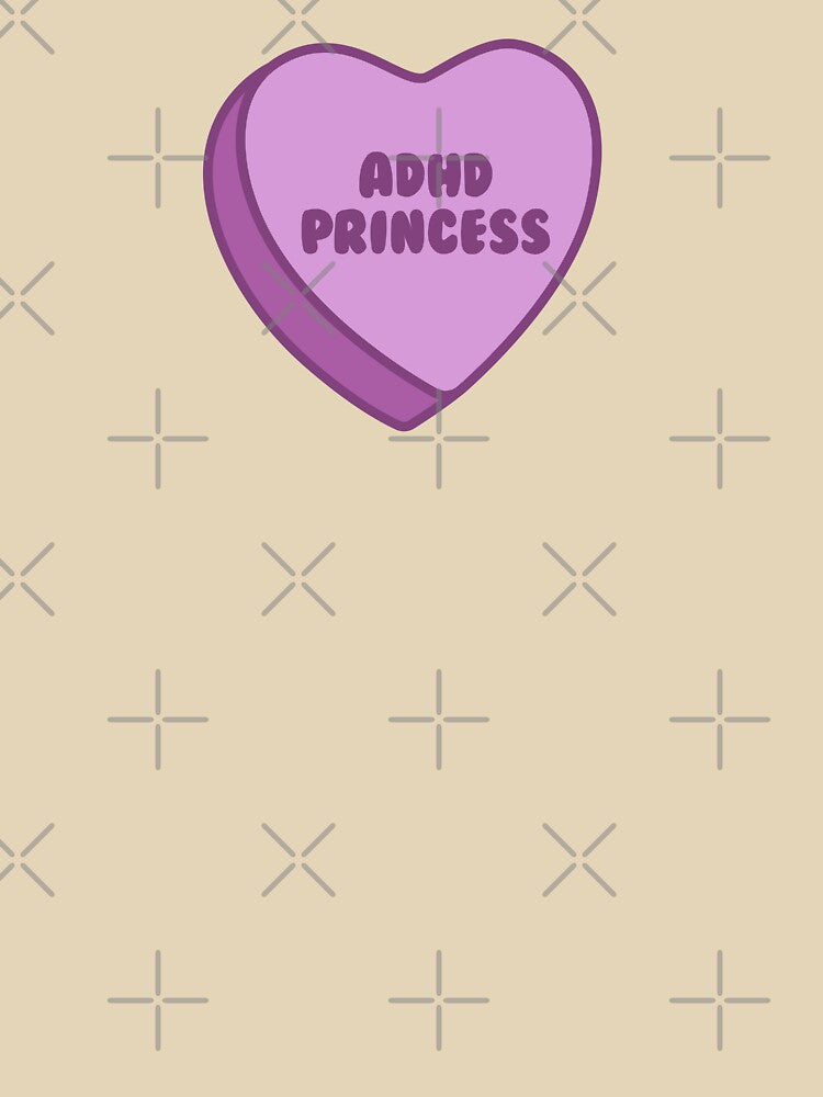 purple adhd princess candy heart - retro graphic by jessicaleah15 T-Shirts, Hoodie, Sweatshirt | BlankRebels.com (Image 3)