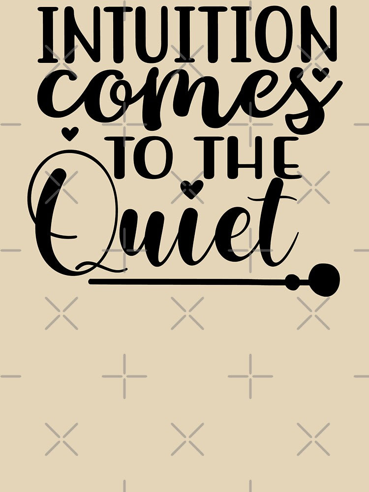 Yoga Quote Intuition Comes To The Quiet Motivational Saying by SoccaTamam