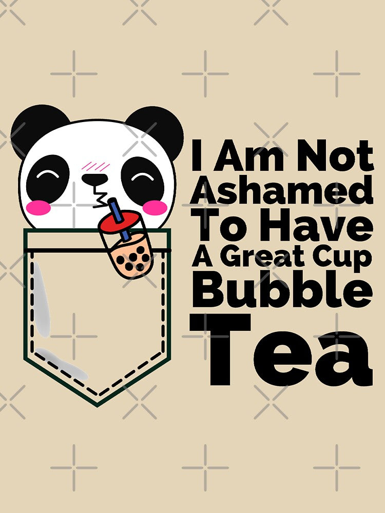 Not Ashamed To Have A Great Bubble Tea Pocket Panda by Onewivnacher T-Shirts, Hoodie, Sweatshirt | BlankRebels.com (Image 3)