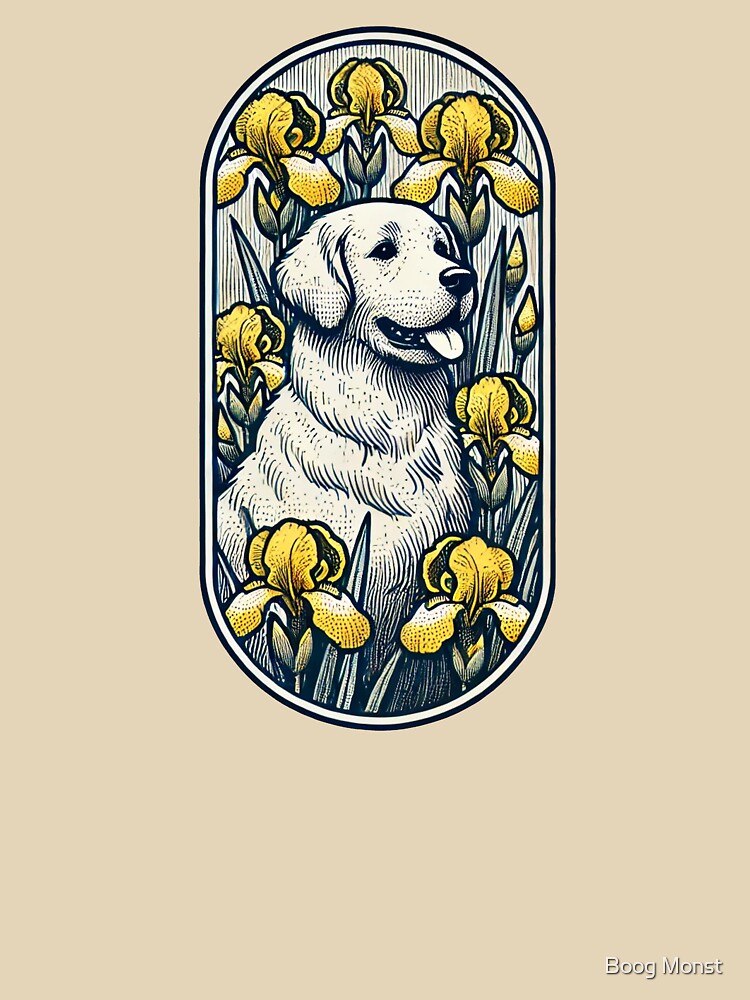 Golden Retriever Iris by Boog Monst T-Shirts, Hoodie, Sweatshirt | BlankRebels.com (Image 3)