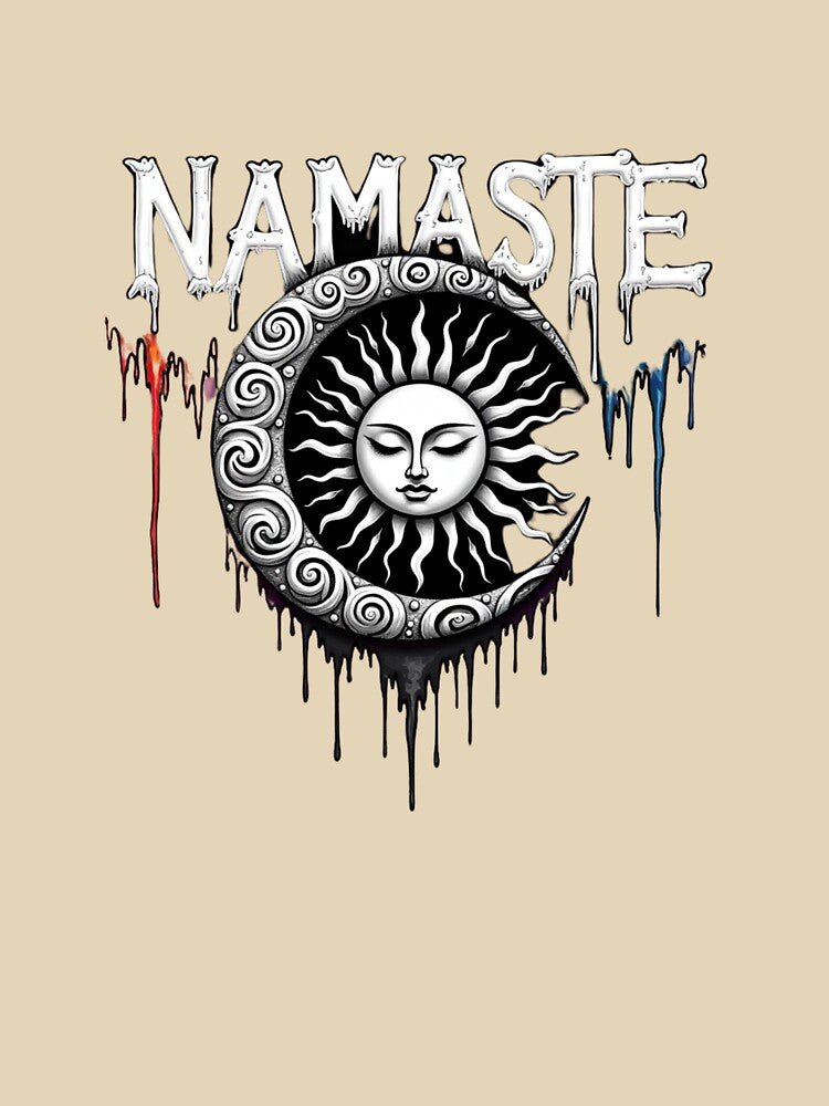 Mystic Celestial Namaste Sun and Moon by Posiheal26 T-Shirts, Hoodie, Sweatshirt | BlankRebels.com (Image 3)