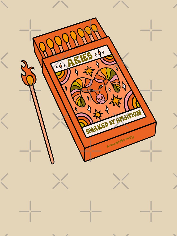 Aries Matchbox by doodlebymeg T-Shirts, Hoodie, Sweatshirt | BlankRebels.com (Image 3)
