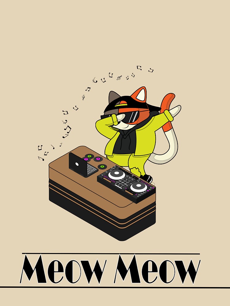 CUTE DJ CAT,MEOW MEOW,GIFT by E-KaLsshop T-Shirts, Hoodie, Sweatshirt | BlankRebels.com (Image 3)