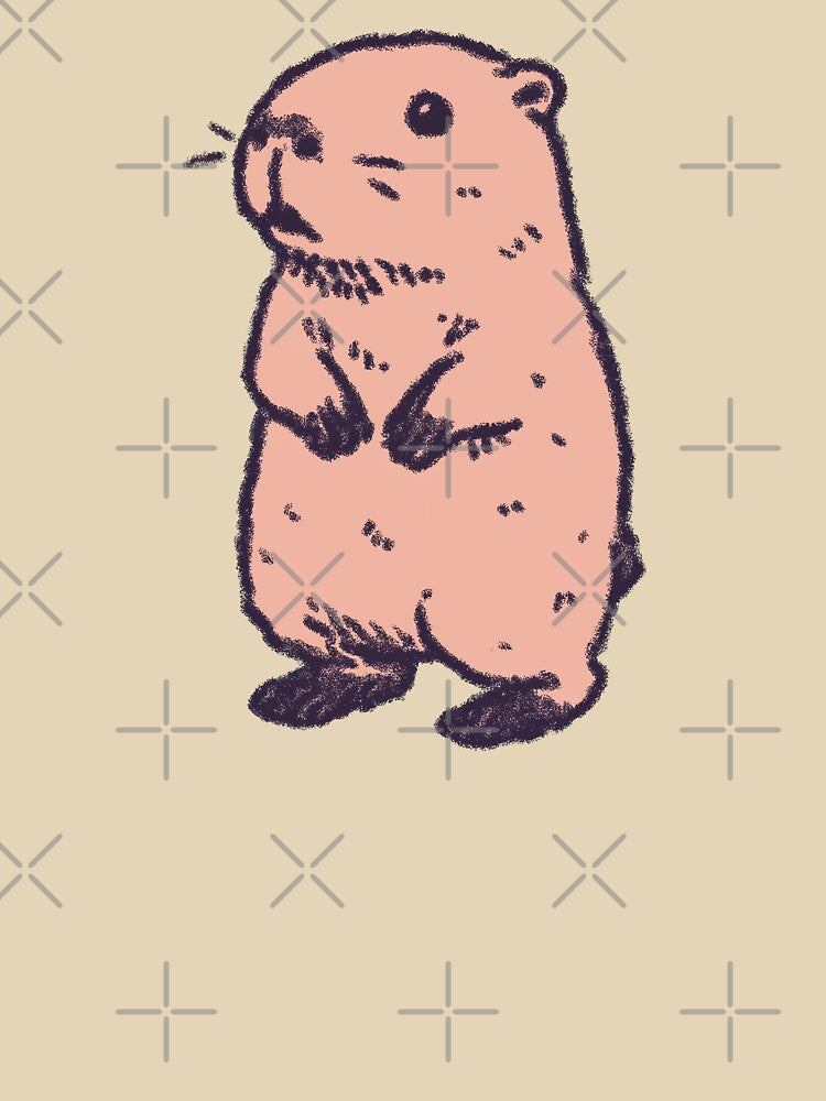 Cute Capybara pastel sketch illustration by Magnificent Lizard T-Shirts, Hoodie, Sweatshirt | BlankRebels.com (Image 3)