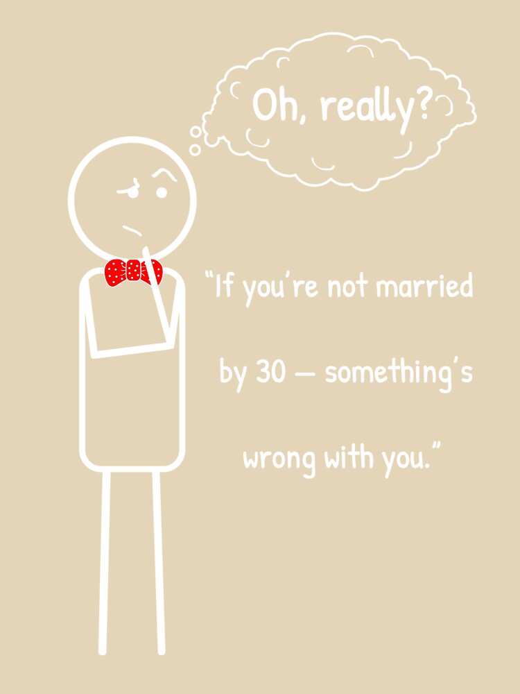 Not married by 30? It's fine! by ThinkMan T-Shirts, Hoodie, Sweatshirt | BlankRebels.com (Image 3)