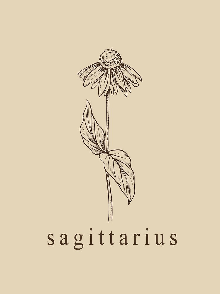 Sagittarius Botanical Zodiac by mandeegirl17 T-Shirts, Hoodie, Sweatshirt | BlankRebels.com (Image 3)