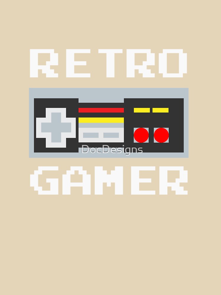 Retro Gamer by DocDesigns T-Shirts, Hoodie, Sweatshirt | BlankRebels.com (Image 3)