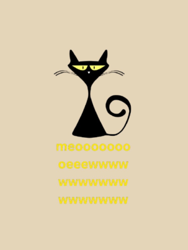 Spooky Black Cat with Yellow Eyes Halloween Design by SOLIORA  ATELIER T-Shirts, Hoodie, Sweatshirt (Image 3)