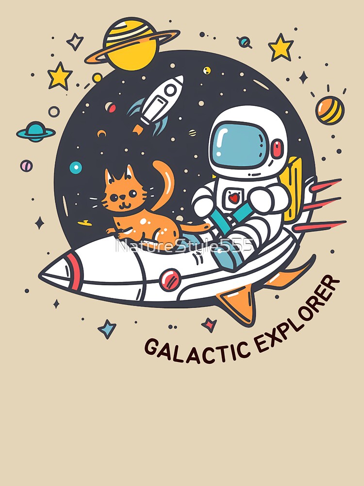 Galactic Explorer by NatureStyle555 T-Shirts, Hoodie, Sweatshirt | BlankRebels.com (Image 3)