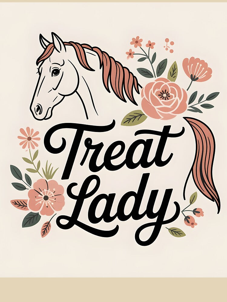 Treat Lady Floral Horse Mom Equestrian Shirt by Viktorio Art Shop Hoodie, Sweatshirt | BlankRebels.com (Image 3)