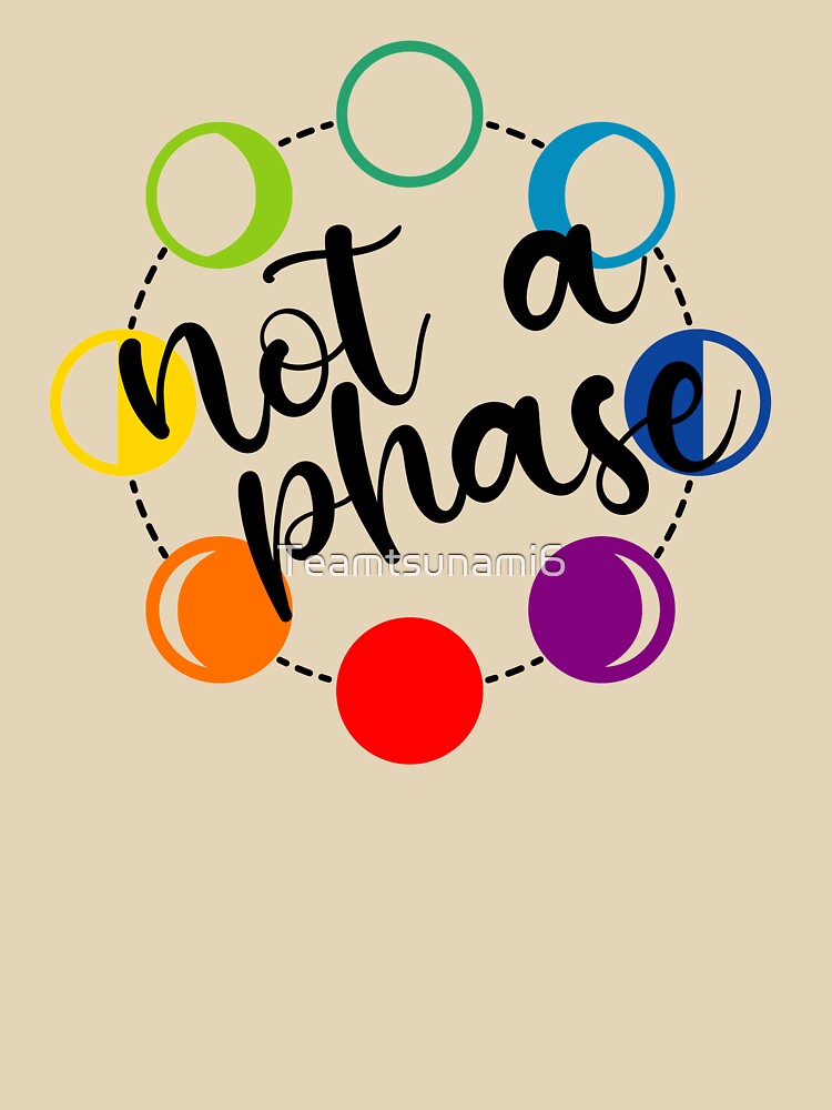 Not A Phase - Rainbow Moon Phases by Teamtsunami6 T-Shirts, Hoodie, Sweatshirt | BlankRebels.com (Image 3)