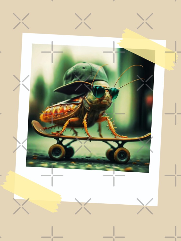 Cockroach with skateboard by Art-Design-EM T-Shirts, Hoodie, Sweatshirt | BlankRebels.com (Image 3)