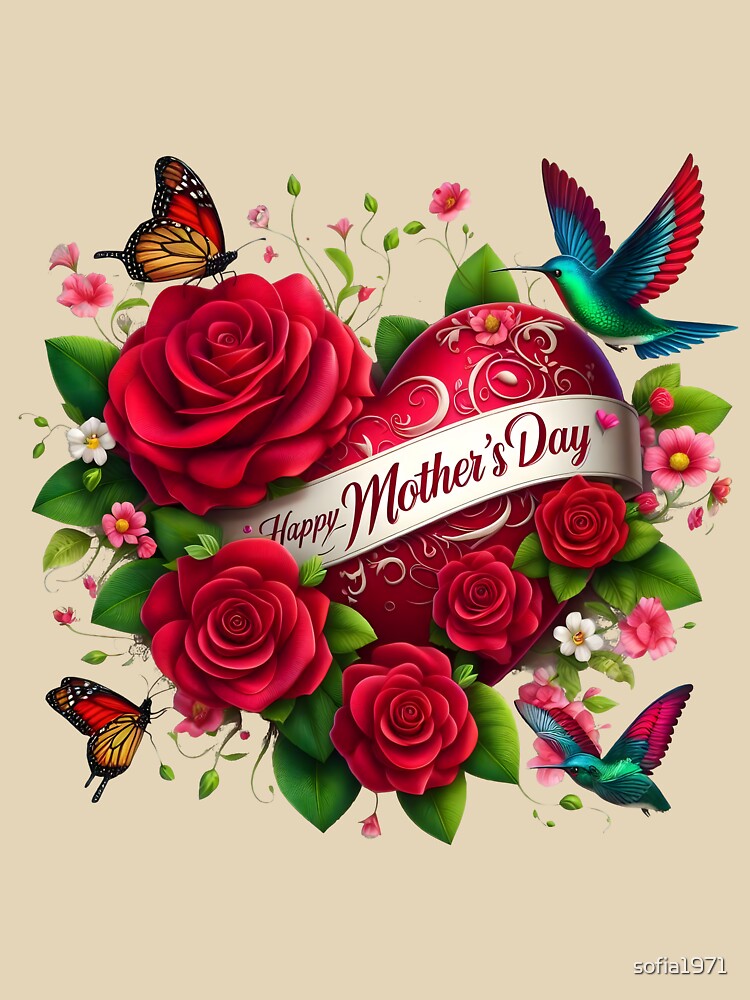 For Mother's Day 2024: 3D Flowers by sofia1971 T-Shirts, Hoodie, Sweatshirt | BlankRebels.com (Image 3)