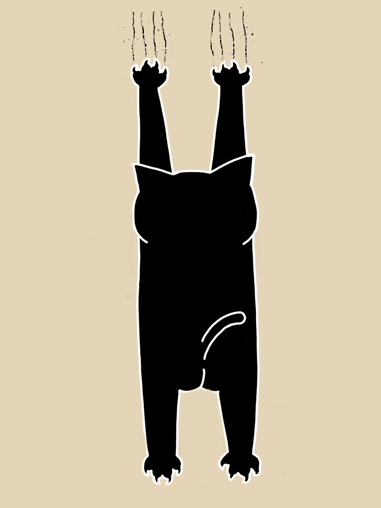 Cat scratching wall by Evilanche T-Shirts, Hoodie, Sweatshirt | BlankRebels.com (Image 3)