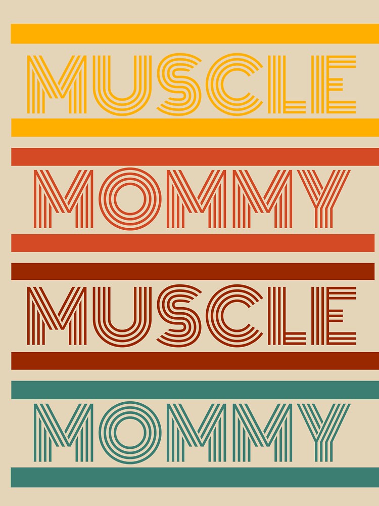 Retro Vintage Repeat Muscle Mommy by Hedersondesigns T-Shirts, Hoodie, Sweatshirt | BlankRebels.com (Image 3)