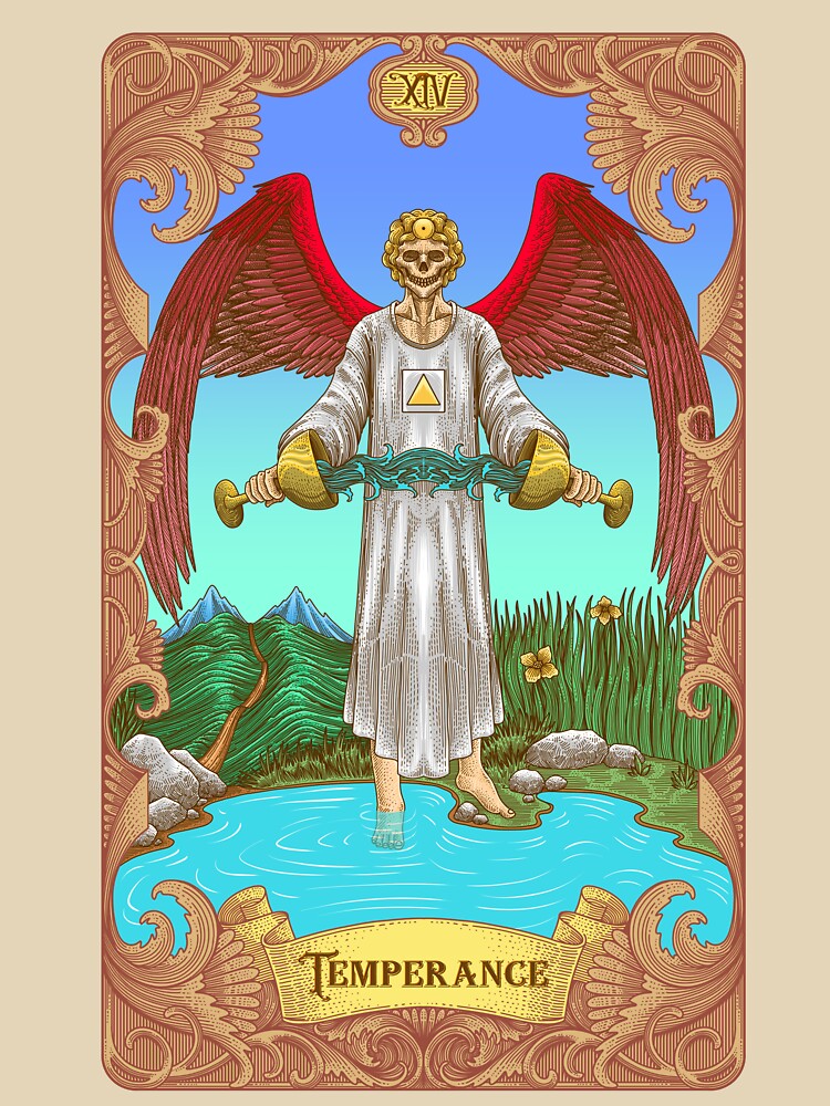 Temperance Tarot Illustration by WOLForDEER T-Shirts, Hoodie, Sweatshirt | BlankRebels.com (Image 3)