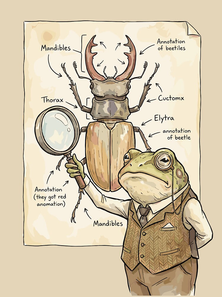 Scholarly Dark Academia: Anatomy Diagram Frog by bapupa T-Shirts, Hoodie, Sweatshirt | BlankRebels.com (Image 3)