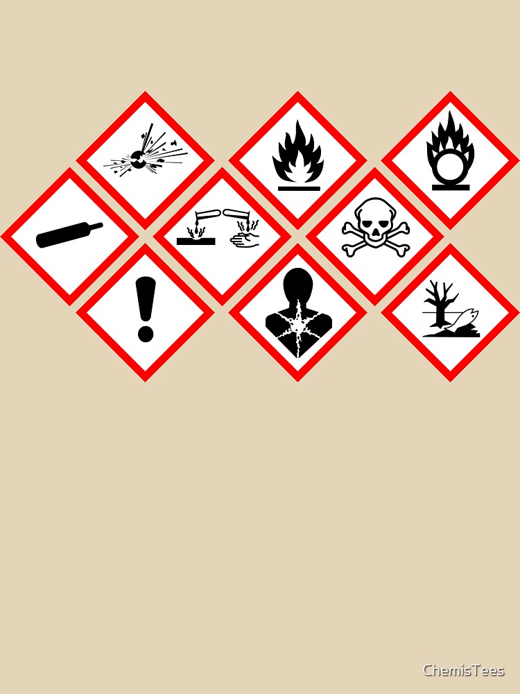 Hazard Symbols by ChemisTees T-Shirts, Hoodie, Sweatshirt | BlankRebels.com (Image 3)