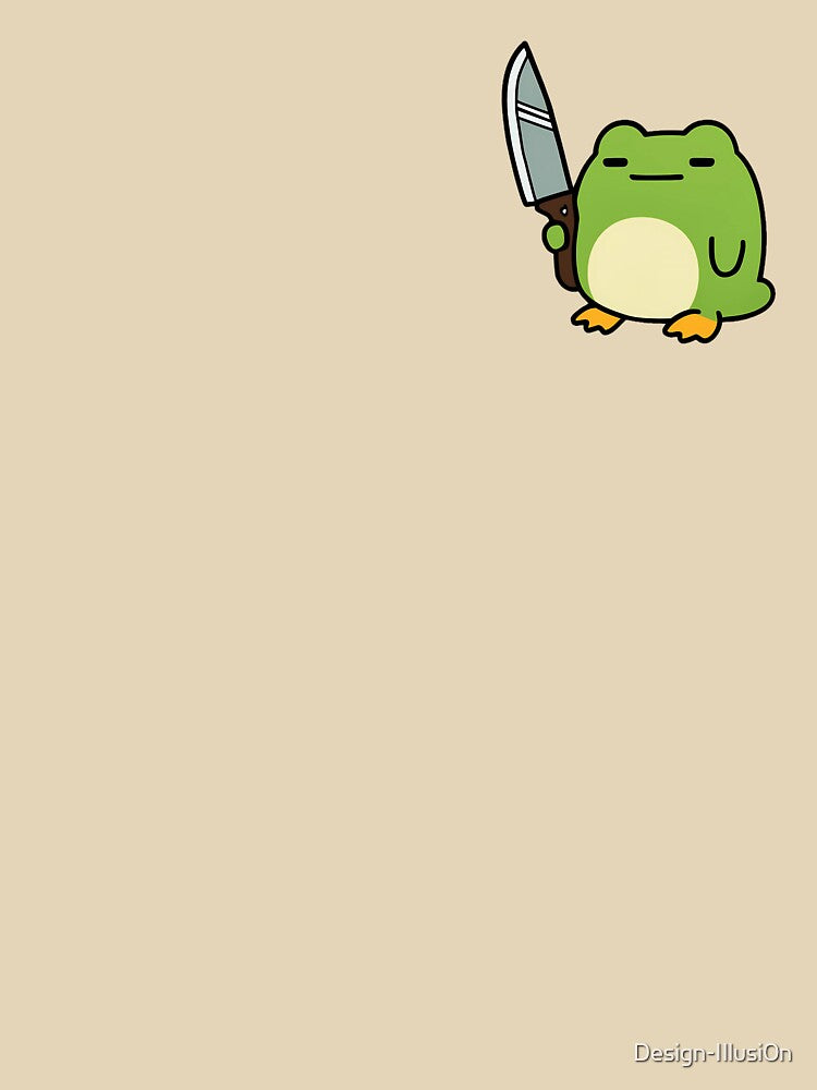 Funny Frog with Knife by Design-Illusi0n T-Shirts, Hoodie, Sweatshirt | BlankRebels.com (Image 3)