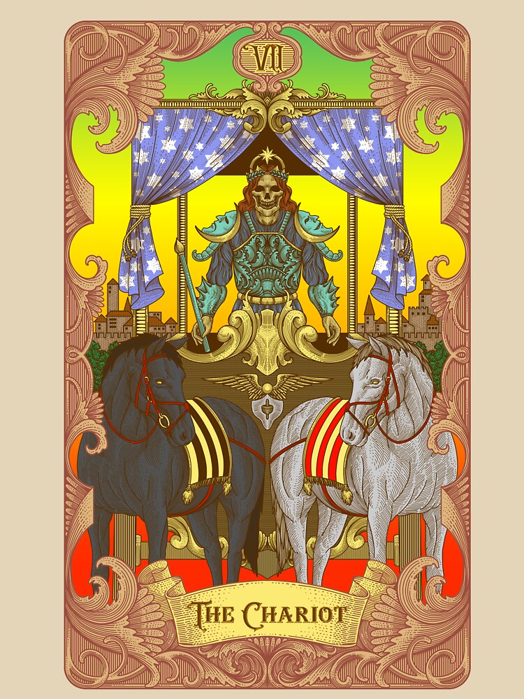 The Chariot Tarot Illustration by WOLForDEER T-Shirts, Hoodie, Sweatshirt | BlankRebels.com (Image 3)