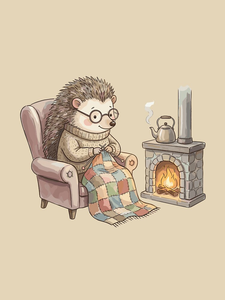 Magical Cottagecore: Hearthside Hedgehog by bapupa T-Shirts, Hoodie, Sweatshirt | BlankRebels.com (Image 3)