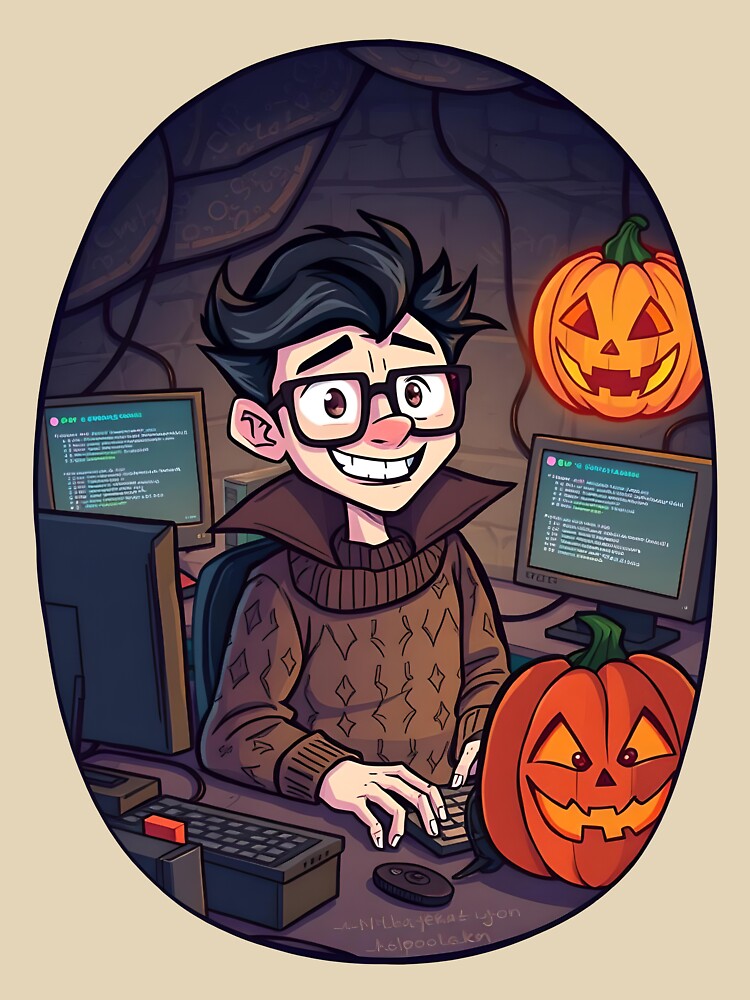 Halloween computer Geek 02 by kjp-design T-Shirts, Hoodie, Sweatshirt | BlankRebels.com (Image 3)