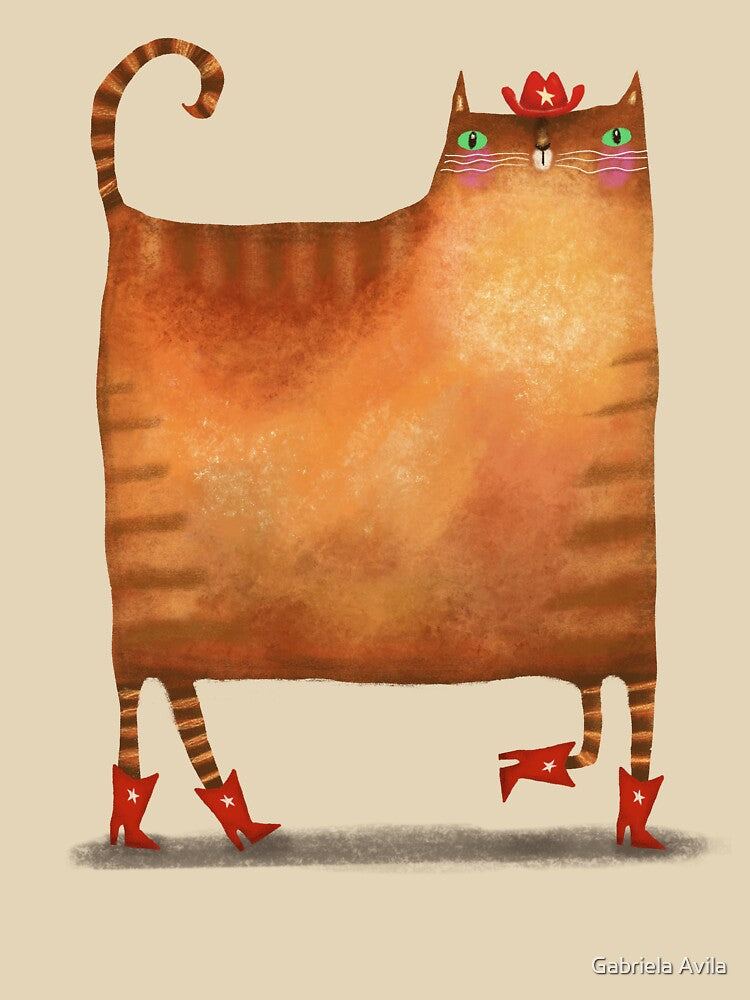 Ginger Cowboy Cat by poket.piktures T-Shirts, Hoodie, Sweatshirt | BlankRebels.com (Image 3)