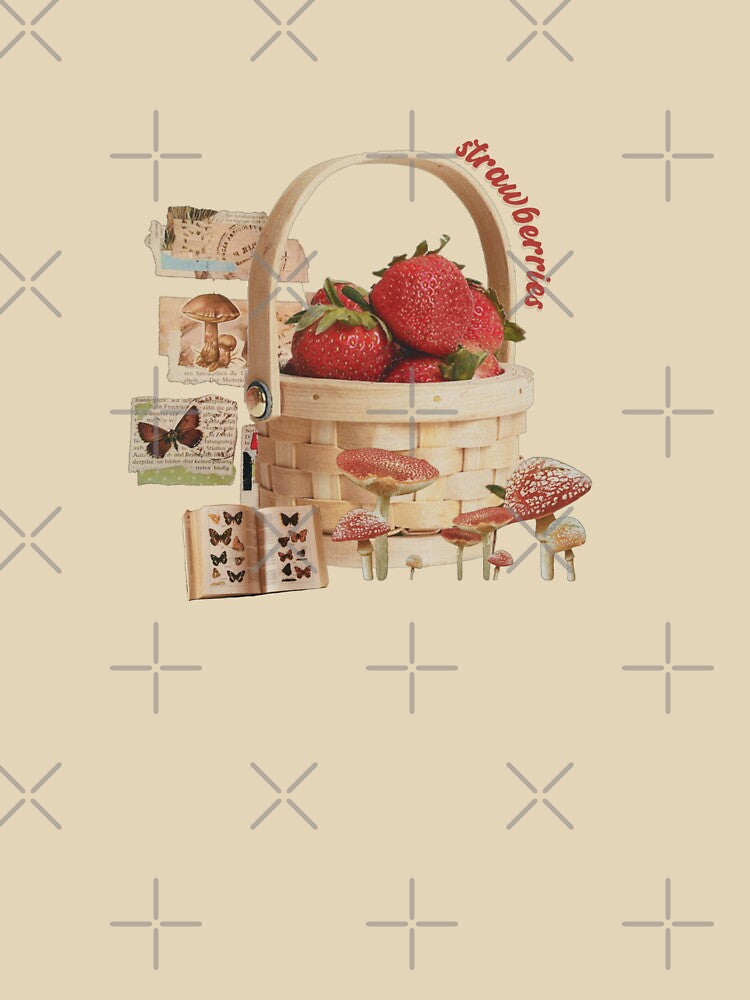 cottagecore strawberries by Roy & Tiffany T-Shirts, Hoodie, Sweatshirt | BlankRebels.com (Image 3)