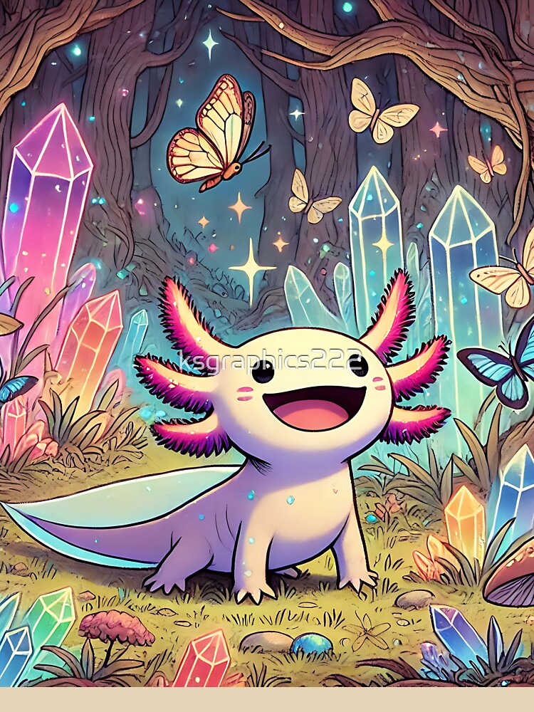 Axolotl Art #166 | Axolotl Lovers by ksgraphics222 T-Shirts, Hoodie, Sweatshirt | BlankRebels.com (Image 3)