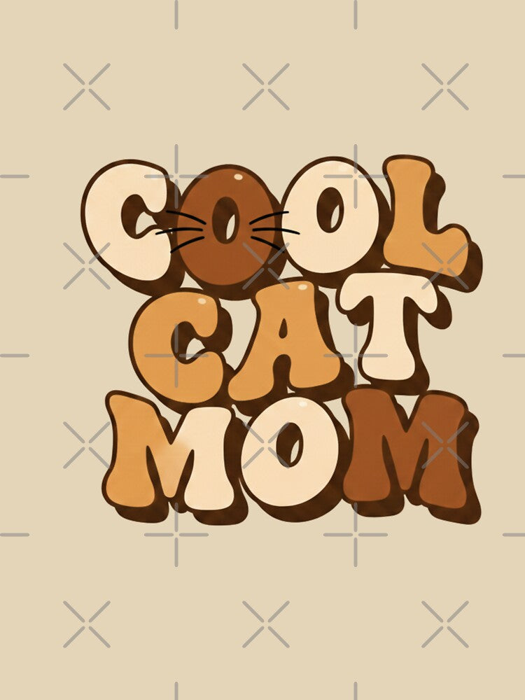 Cool Cat Mom Retro Groovy - Vintage Aesthetic by ByDanaStudio T-Shirts, Hoodie, Sweatshirt | BlankRebels.com (Image 3)
