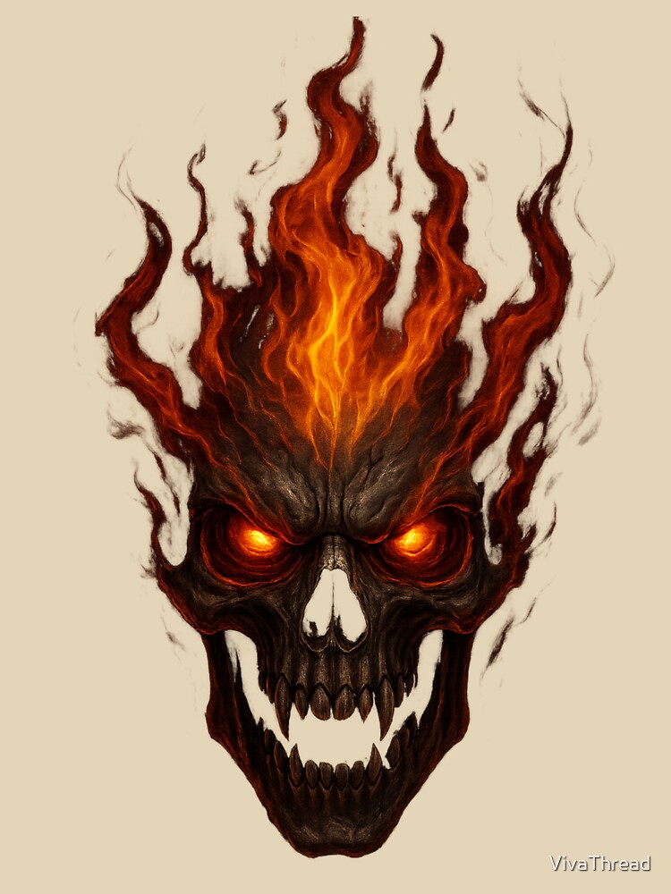 Cursed Skull Born of Flames by VivaThread T-Shirts, Hoodie, Sweatshirt | BlankRebels.com (Image 3)
