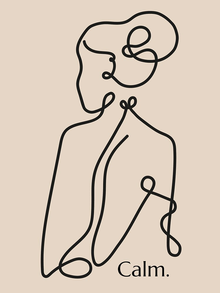 Calm – Fine Line Art Woman by Elevate-U T-Shirts, Hoodie, Sweatshirt | BlankRebels.com (Image 2)