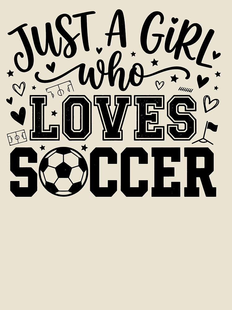 Just A Girl Who Loves Soccer by BrunoLinuxArt