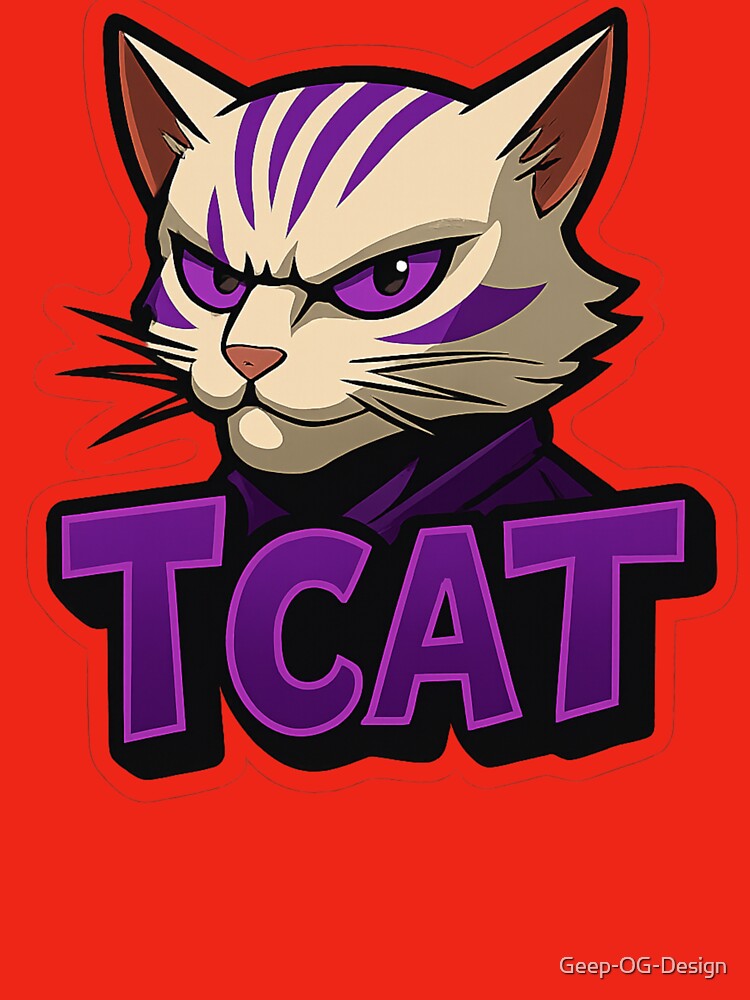Tcat crypto meme mascot by Geep-OG-Design