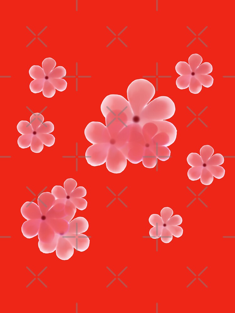 cute orange flowers by DesignYourWaystore