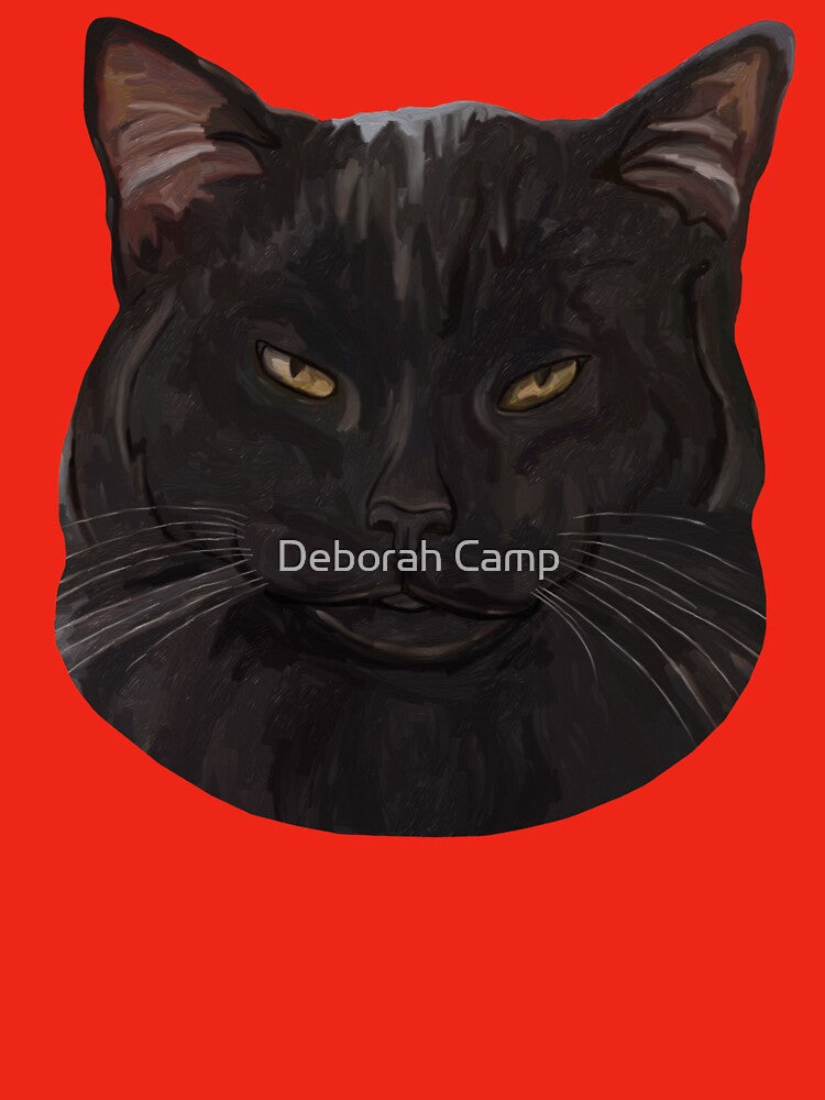 Adorable Halloween Black Cat Portrait by Deborah Camp T-Shirts, Hoodie, Sweatshirt | BlankRebels.com (Image 3)