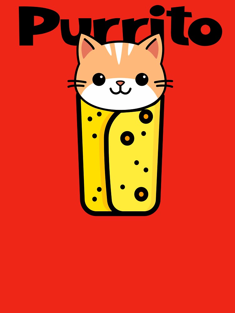 Purrito Funny Cat by Sachie's Studio T-Shirts, Hoodie, Sweatshirt | BlankRebels.com (Image 3)