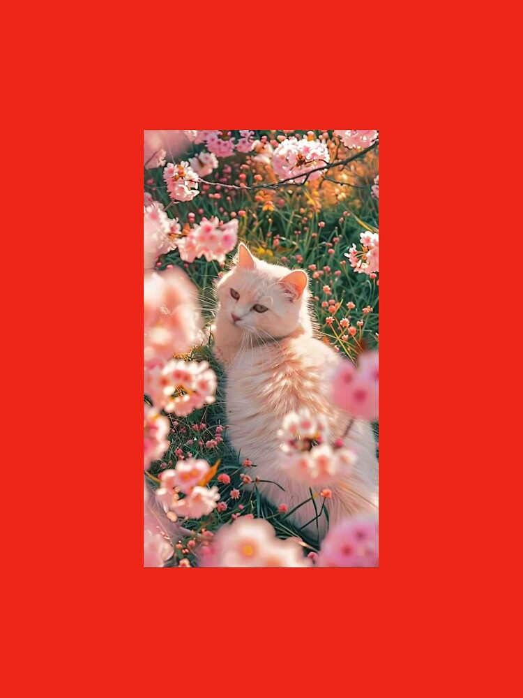 Cat and Flowers by FofoShope T-Shirts, Hoodie, Sweatshirt | BlankRebels.com (Image 3)