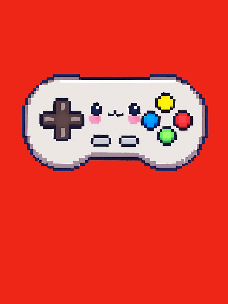 Retro Gaming Controller ,Pixel Art Style by E.D.CH designs. T-Shirts, Hoodie, Sweatshirt | BlankRebels.com (Image 3)