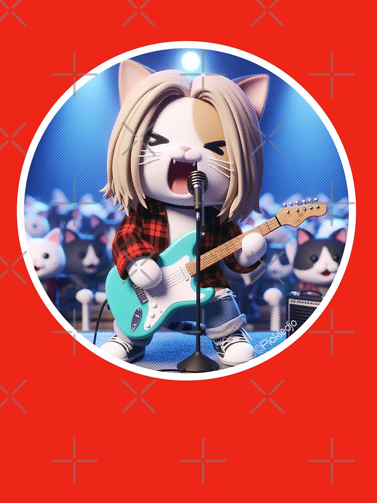 Grunge Cat by PickledjoArt T-Shirts, Hoodie, Sweatshirt | BlankRebels.com (Image 3)