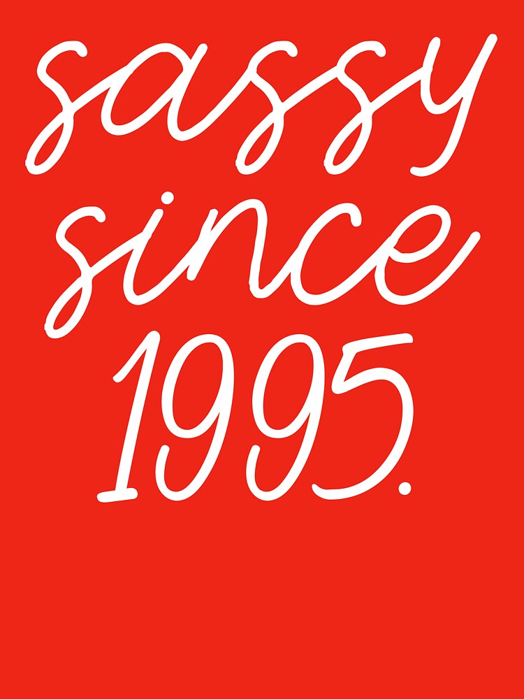 30th Birthday Shirt Sassy Since 1995 Retro 90s Vintage 30th Birthday Gift For Women Men Fun Birthday Party Tee... (Image 3)