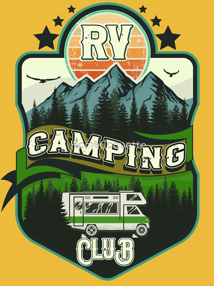 RV Camping Club vintage funny , funny retro RV camping by HomeCoquette T-Shirts, Hoodie, Sweatshirt (Image 3)