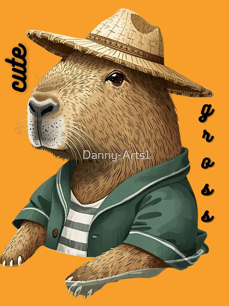Capybara Illustration – Cute Animal Art T-Shirts, Hoodie, Sweatshirt