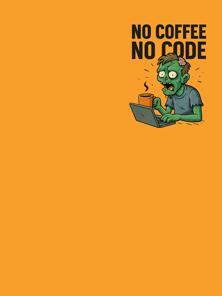 No Coffee No Code – For Programmers and Coffee Lovers by Café & caos T-Shirts, Hoodie, Sweatshirt | BlankRebels.com (Image 3)