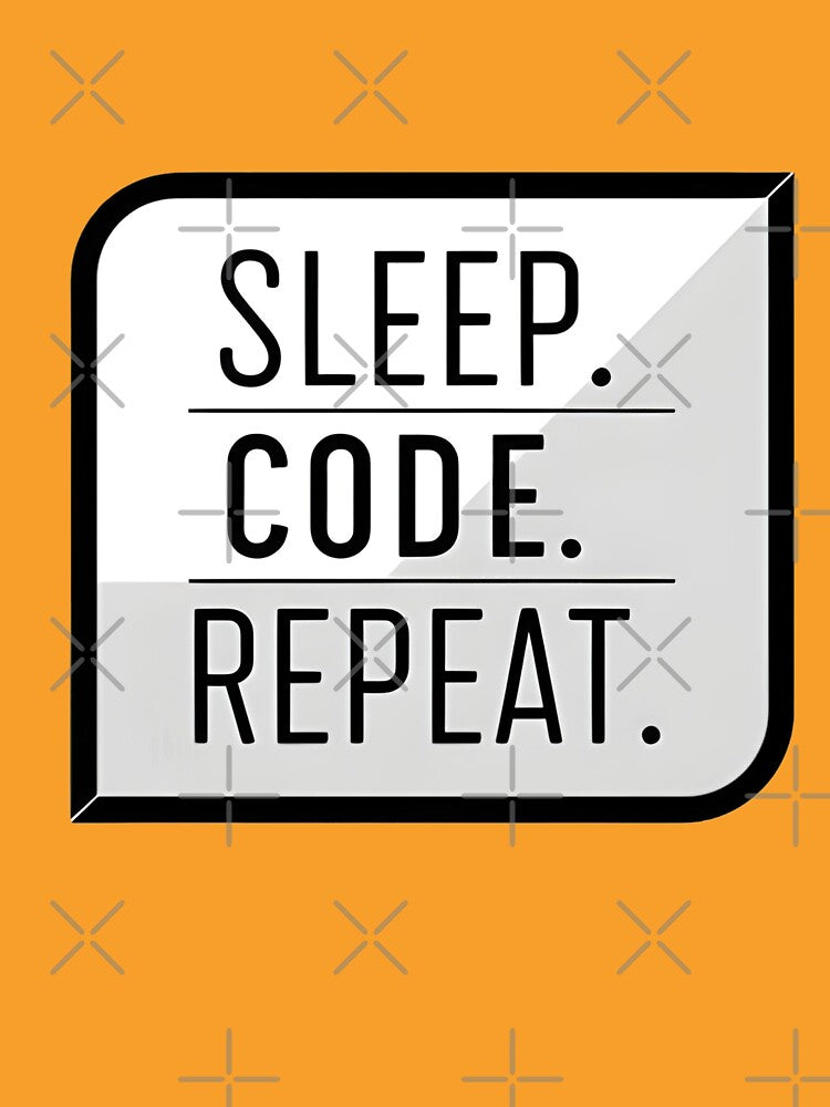 Sleep. Code. Repeat. - Minimalist Typography by NaD8Zz T-Shirts, Hoodie, Sweatshirt | BlankRebels.com (Image 3)