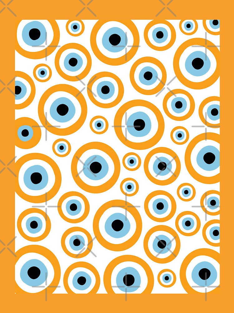 Turkish Evil Eye Yellow Art Ideal Design to Conserve Positive Energy by DesignsArtColor T-Shirts, Hoodie,... (Image 3)