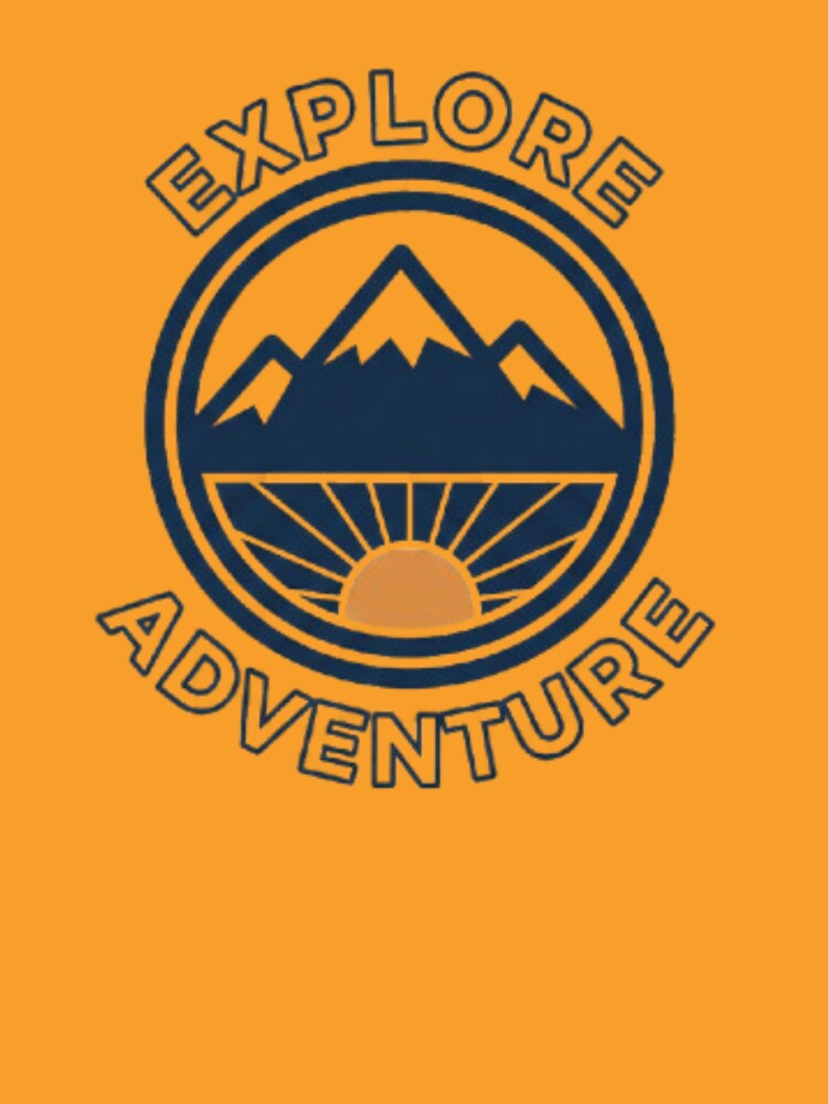 Explore Adventure Mountain Nature Badge Design by Saurabh86 T-Shirts, Hoodie, Sweatshirt | BlankRebels.com (Image 3)