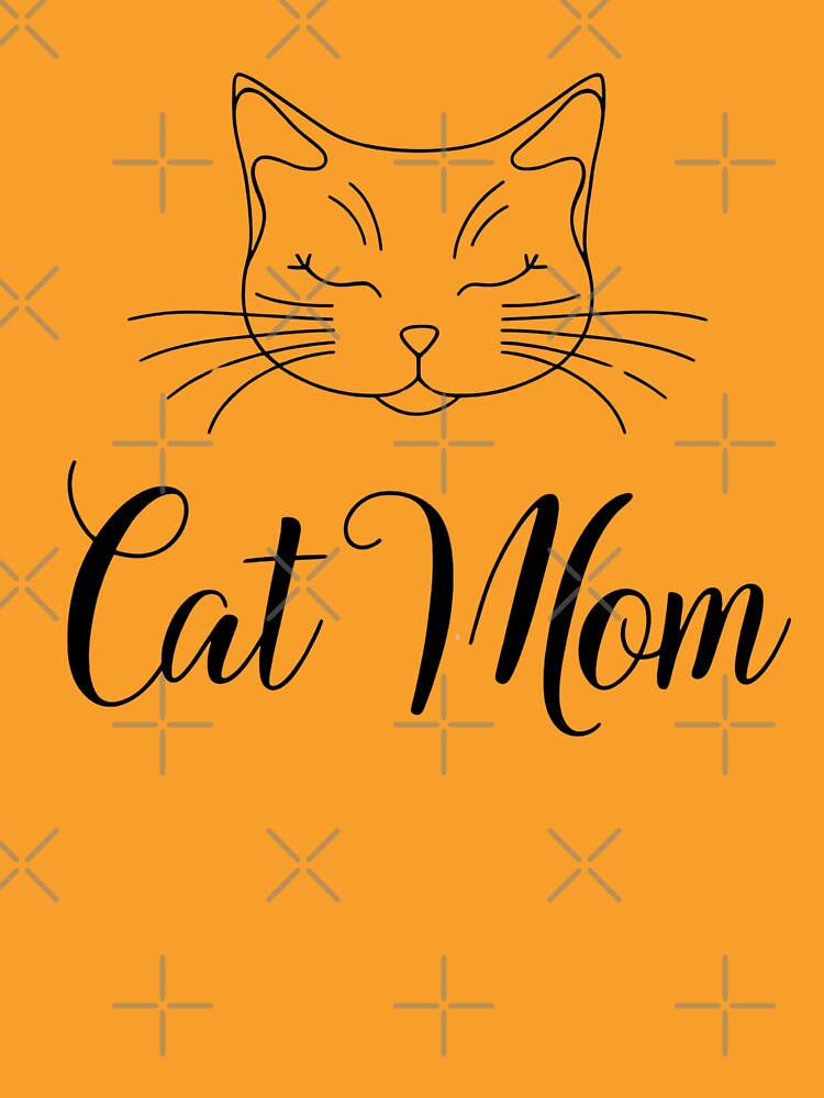 Elegant Cat Mom Minimalist T-Shirt Design by zofron Hoodie, Sweatshirt | BlankRebels.com (Image 3)