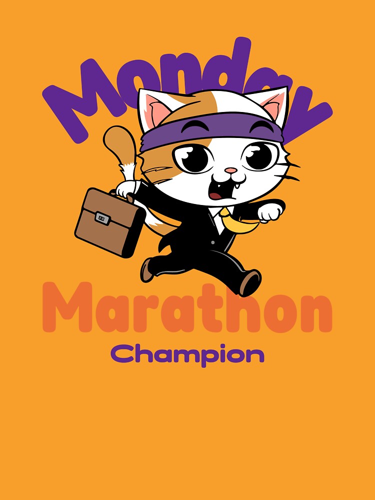 Monday Marathon Champion by JameZible T-Shirts, Hoodie, Sweatshirt | BlankRebels.com (Image 3)