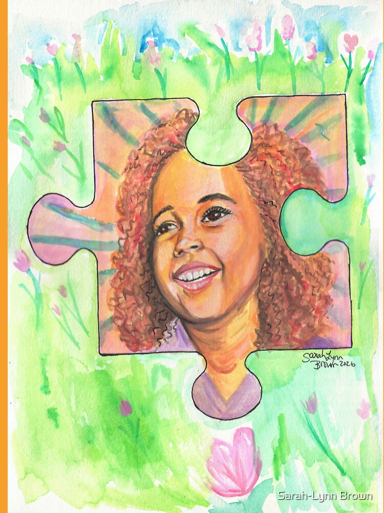 Little Girl puzzle piece by Sarah-Lynn Brown T-Shirts, Hoodie, Sweatshirt | BlankRebels.com (Image 3)